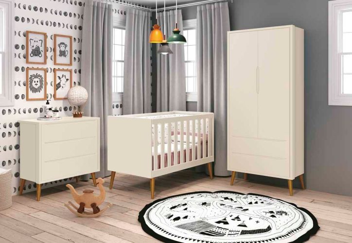 AMBIENTE THEO 2 PORTAS- AREIA MADEIRA