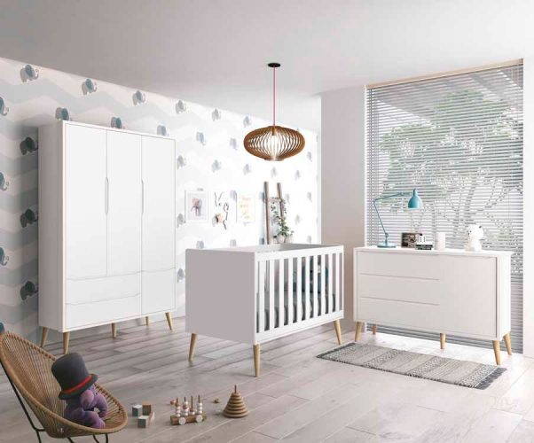 AMBIENTE THEO 3 PORTAS- BRANCO PINUS