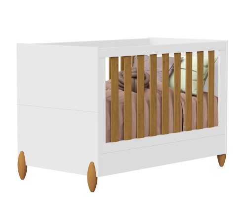 Berço Jade MDF Branco-Cinamomo
