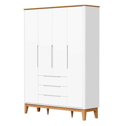 Boom 4P Roupeiro Classic Branco-Savana