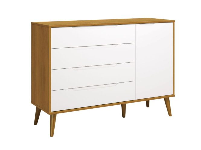 COMODA SAP ELFE MADEIRA RETRO- BRANCA SAVANA FECHADO