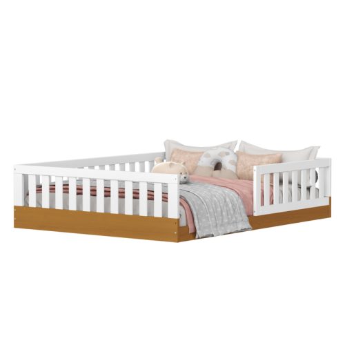 Cama Casal Tera Chão Branco-Savana