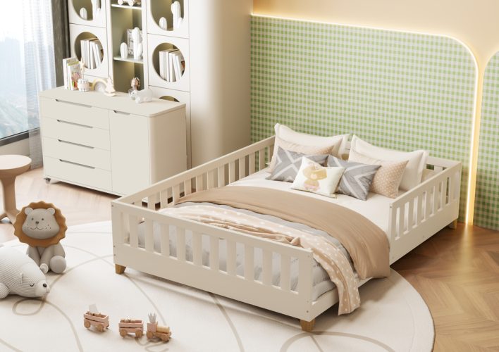 Cama Casal Tera Classic + Cômoda Boom Sapateira Wheels Areia