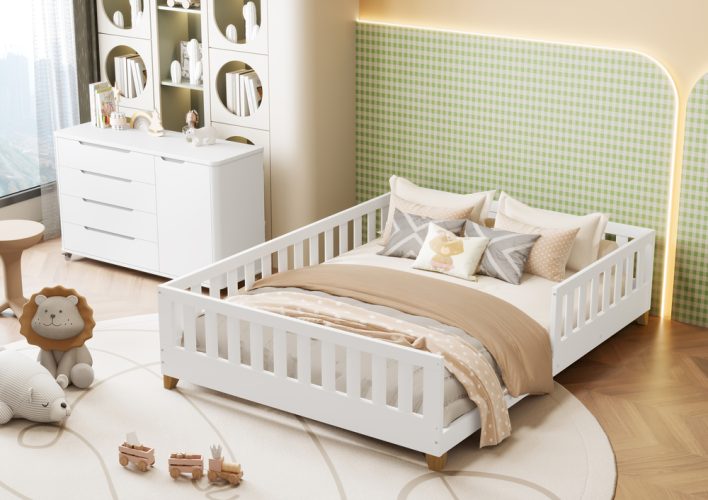 Cama Casal Tera Classic + Cômoda Boom Sapateira Wheels Branco