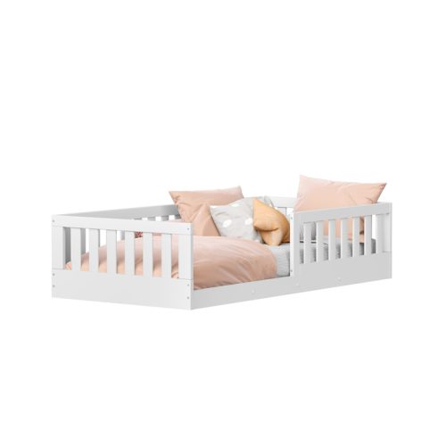 Cama Solteiro Tera Chão Branco