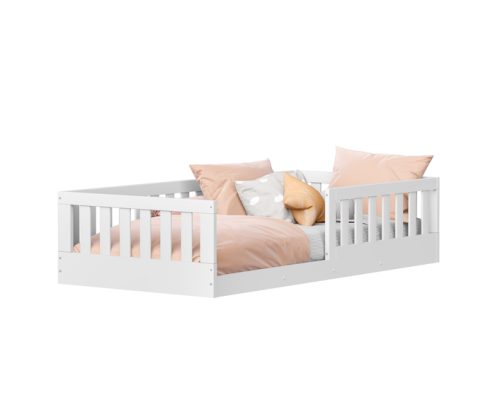 Cama Solteiro Tera Chão Branco