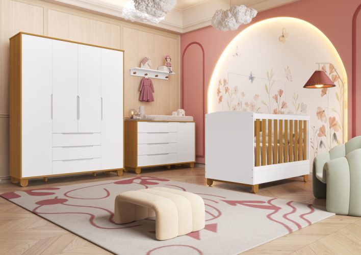 Dormitório Elfe Apollo Branco-Savana