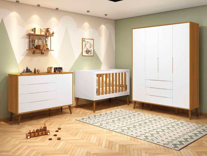 ELFE RETRO SAPATEIRA MADEIRA-BRANCO SAVANA