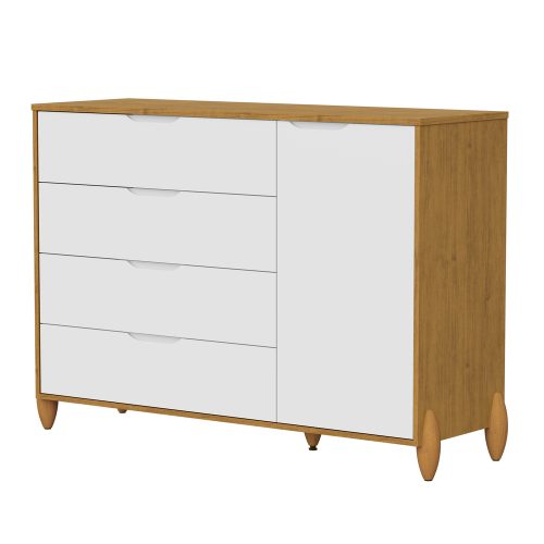 Jade Cômoda Sapateira Branco-Cinamomo