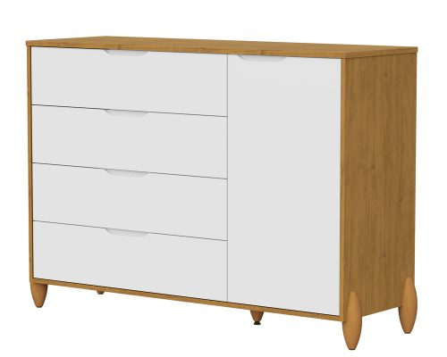 Jade Cômoda Sapateira Branco-Cinamomo
