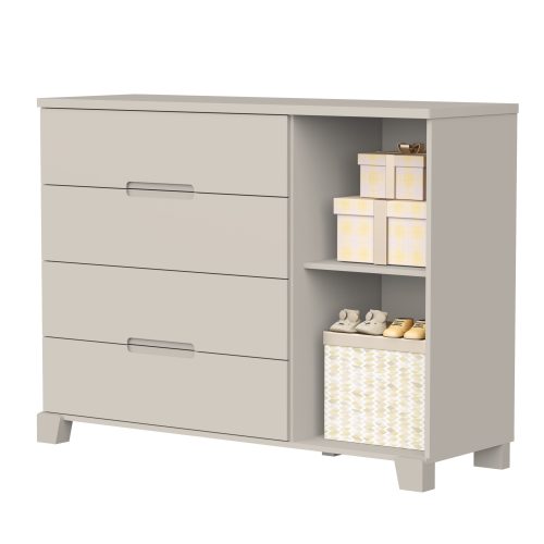 Luna Cômoda Sapateira Aberta Areia