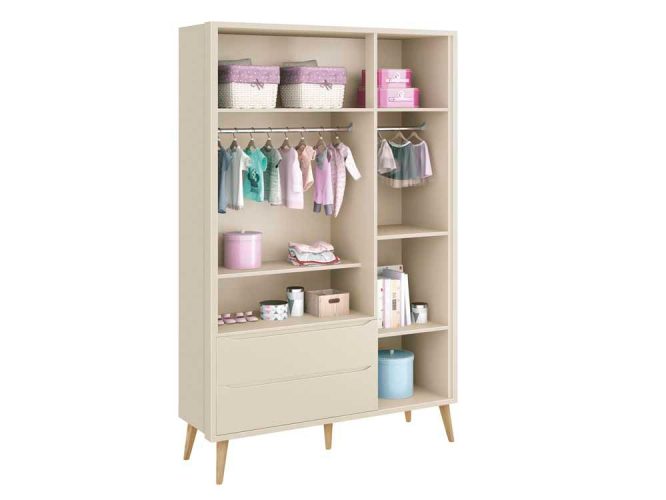 ROUPEIRO THEO 3 PORTAS INTERNO- AREIA PINUS