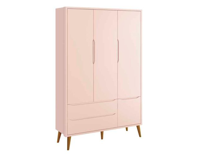 ROUPEIRO THEO 3 PORTAS- ROSA MADEIRA